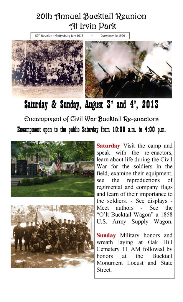Bucktail reunion 2013 poster